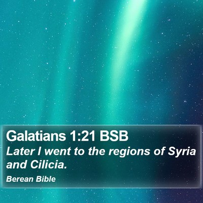 Galatians 1:21 BSB Bible Verse Image