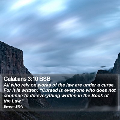 Galatians 3:10 BSB Bible Verse Image