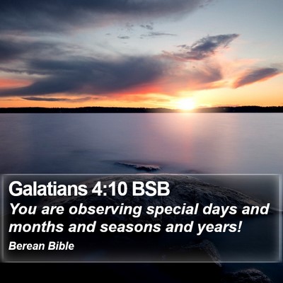 Galatians 4:10 BSB Bible Verse Image
