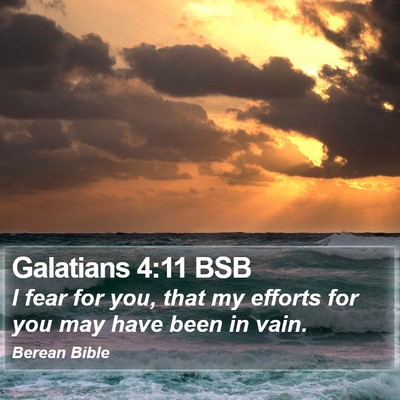 Galatians 4:11 BSB Bible Verse Image