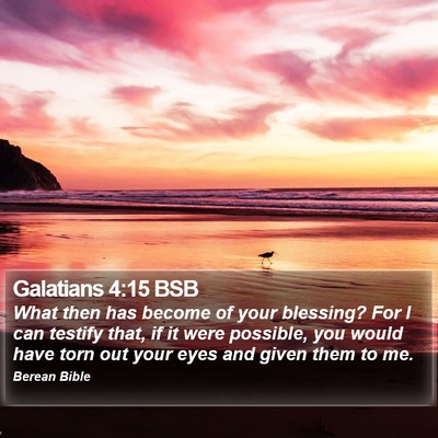 Galatians 4:15 BSB Bible Verse Image