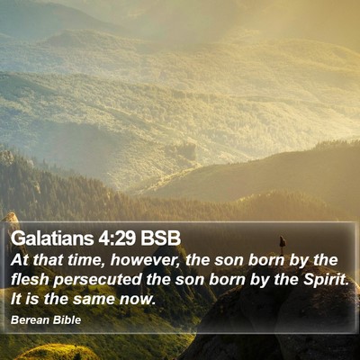 Galatians 4:29 BSB Bible Verse Image