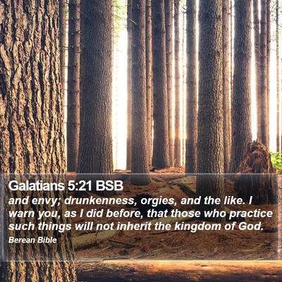Galatians 5:21 BSB Bible Verse Image