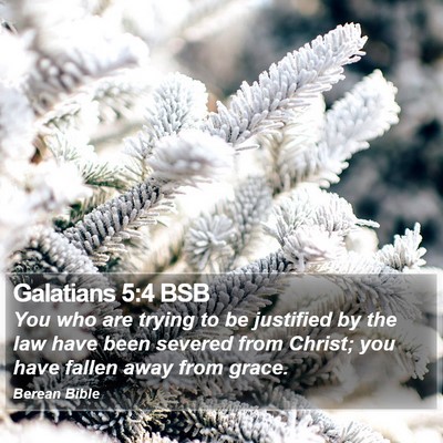 Galatians 5:4 BSB Bible Verse Image