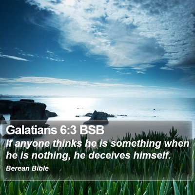 Galatians 6:3 BSB Bible Verse Image