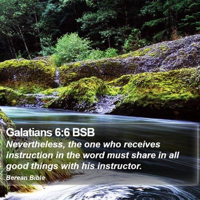 Galatians 6:6 BSB Bible Verse Image
