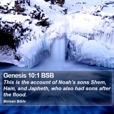 Genesis 10:1 BSB Bible Verse Image