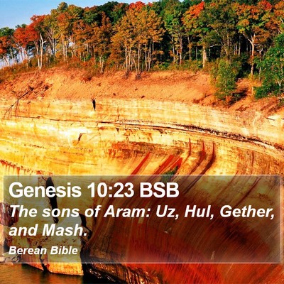 Genesis 10:23 BSB Bible Verse Image