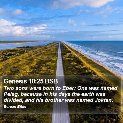 Genesis 10:25 BSB Bible Verse Image