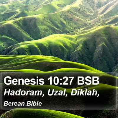 Genesis 10:27 BSB Bible Verse Image