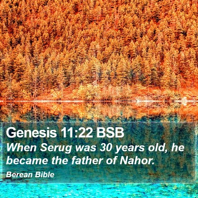 Genesis 11:22 BSB Bible Verse Image