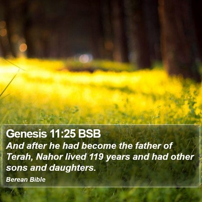Genesis 11:25 BSB Bible Verse Image