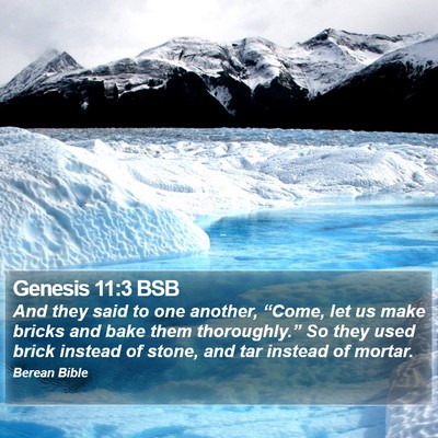 Genesis 11:3 BSB Bible Verse Image