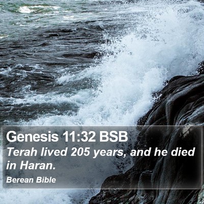 Genesis 11:32 BSB Bible Verse Image