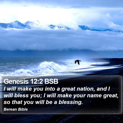 Genesis 12:2 BSB Bible Verse Image