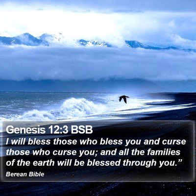 Genesis 12:3 BSB Bible Verse Image