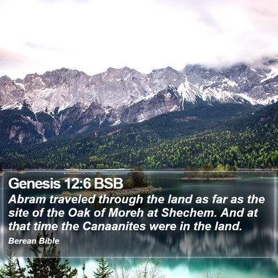 Genesis 12:6 BSB Bible Verse Image
