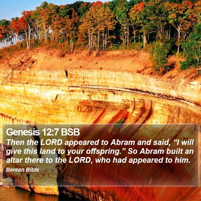 Genesis 12:7 BSB Bible Verse Image