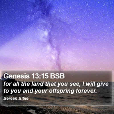 Genesis 13:15 BSB Bible Verse Image