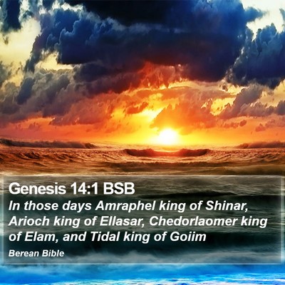 Genesis 14:1 BSB Bible Verse Image