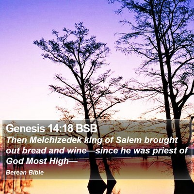Genesis 14:18 BSB Bible Verse Image