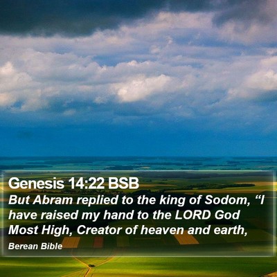 Genesis 14:22 BSB Bible Verse Image