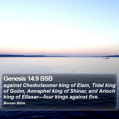 Genesis 14:9 BSB Bible Verse Image