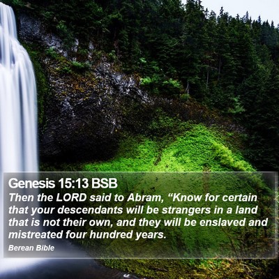 Genesis 15:13 BSB Bible Verse Image