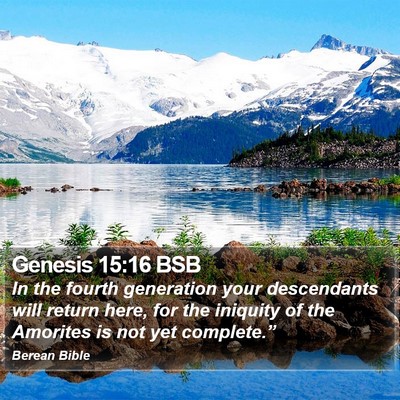 Genesis 15:16 BSB Bible Verse Image