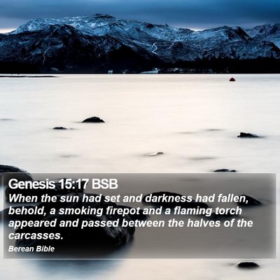 Genesis 15:17 BSB Bible Verse Image
