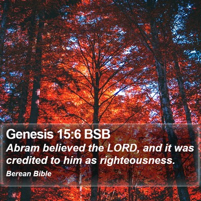 Genesis 15:6 BSB Bible Verse Image