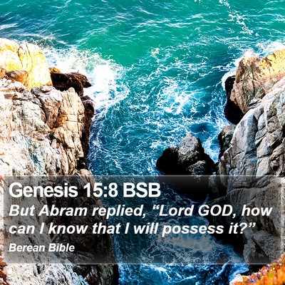 Genesis 15:8 BSB Bible Verse Image