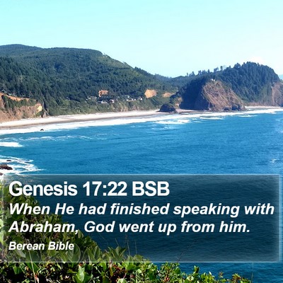 Genesis 17:22 BSB Bible Verse Image