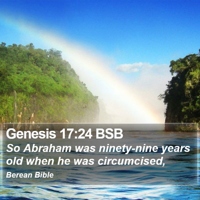 Genesis 17:24 BSB Bible Verse Image