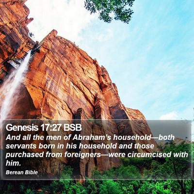 Genesis 17:27 BSB Bible Verse Image