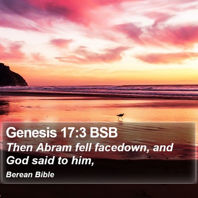Genesis 17:3 BSB Bible Verse Image