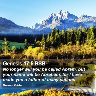 Genesis 17:5 BSB Bible Verse Image