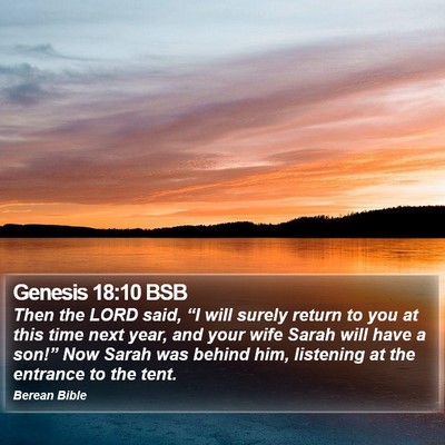 Genesis 18:10 BSB Bible Verse Image
