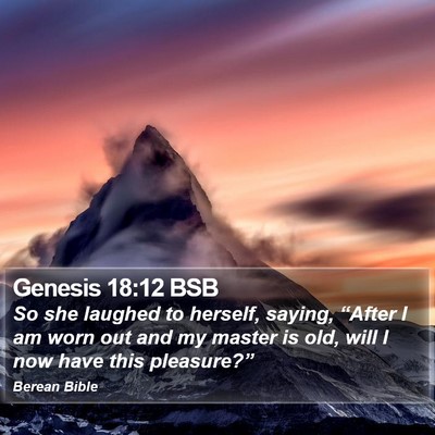 Genesis 18:12 BSB Bible Verse Image