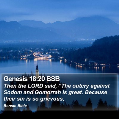 Genesis 18:20 BSB Bible Verse Image