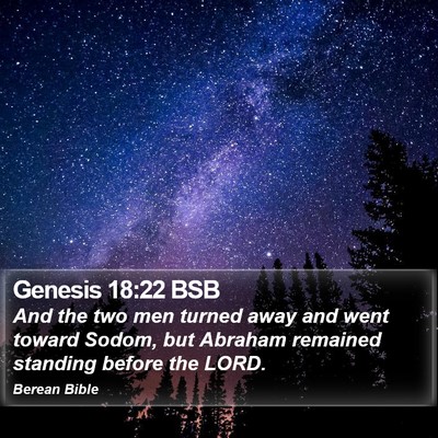 Genesis 18:22 BSB Bible Verse Image
