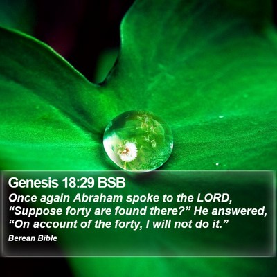 Genesis 18:29 BSB Bible Verse Image