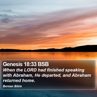 Genesis 18:33 BSB Bible Verse Image