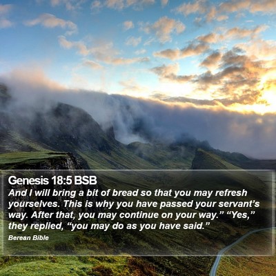 Genesis 18:5 BSB Bible Verse Image