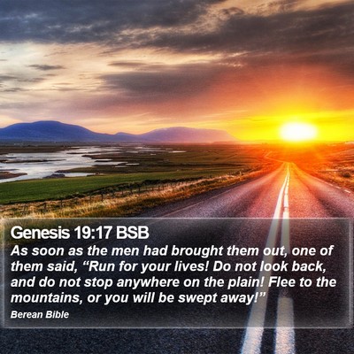Genesis 19:17 BSB Bible Verse Image