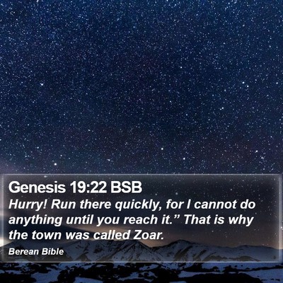 Genesis 19:22 BSB Bible Verse Image