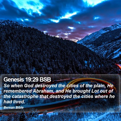 Genesis 19:29 BSB Bible Verse Image