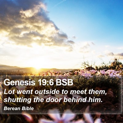 Genesis 19:6 BSB Bible Verse Image