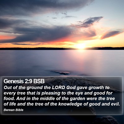 Genesis 2:9 BSB Bible Verse Image