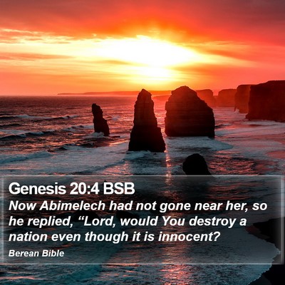 Genesis 20:4 BSB Bible Verse Image